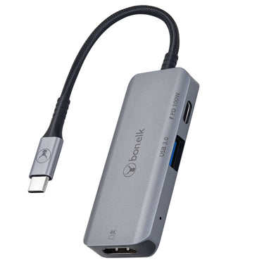 bonelk long-life series 3-in-1 multiport hub (space grey)